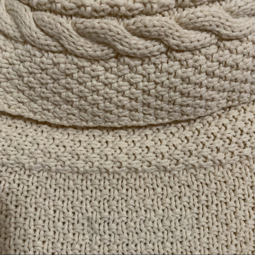 Style & Co Women’s Creme Tunic Block Cable Knit M - Picture 6 of 8